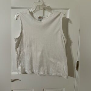 White Sleeveless Top